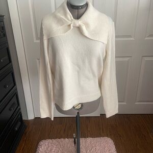 French Connection Cream Cowl Neck Sweater